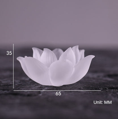 Aromaterapi Färgad Glasyr Lotus Rökelsebrännare | Veska