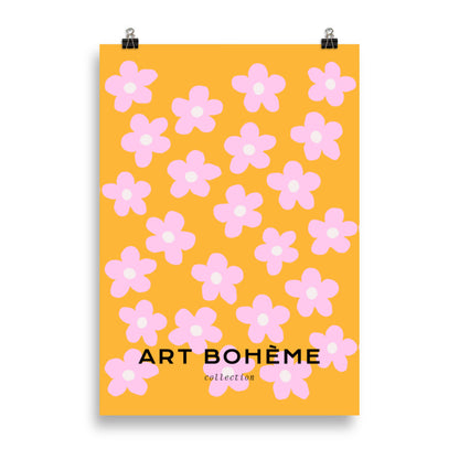 Art Boheme-Pink Bloom Garden | Veska 70×100 cm