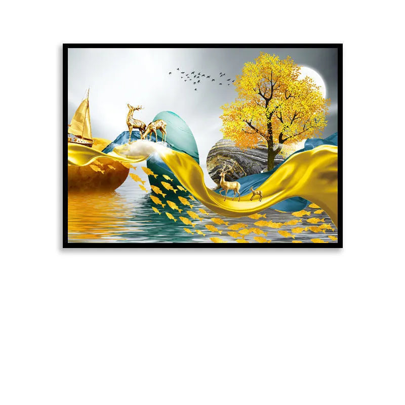Art View Elegant Canvas Elektrisk Låda Täcke | Veska