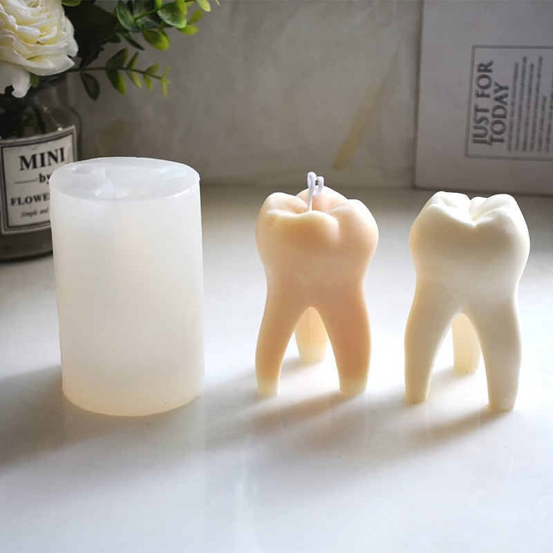 Artistisk DIY Tandform Unik Ljusform | Veska