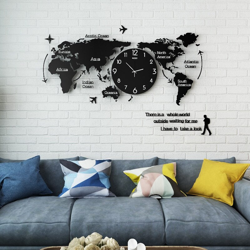 Artsy Time Unik Akryl 3D DIY Väggklocka | Veska