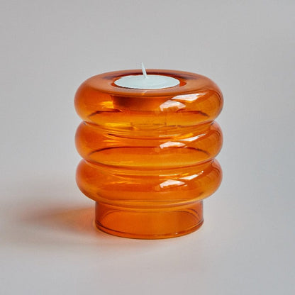 Aster Glaskandelhållare | Veska Orange