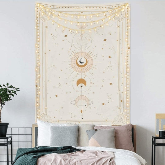 Astrology Design Vägbonad (2 färger) | Veska Vit