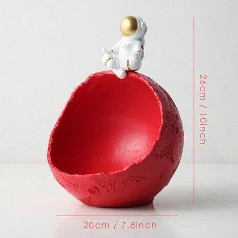Astronaut Figurin Förvaringslåda | Veska Röd