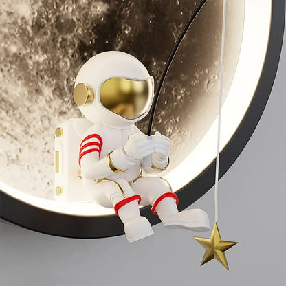 Astronaut På Månen Vägglampa | Veska