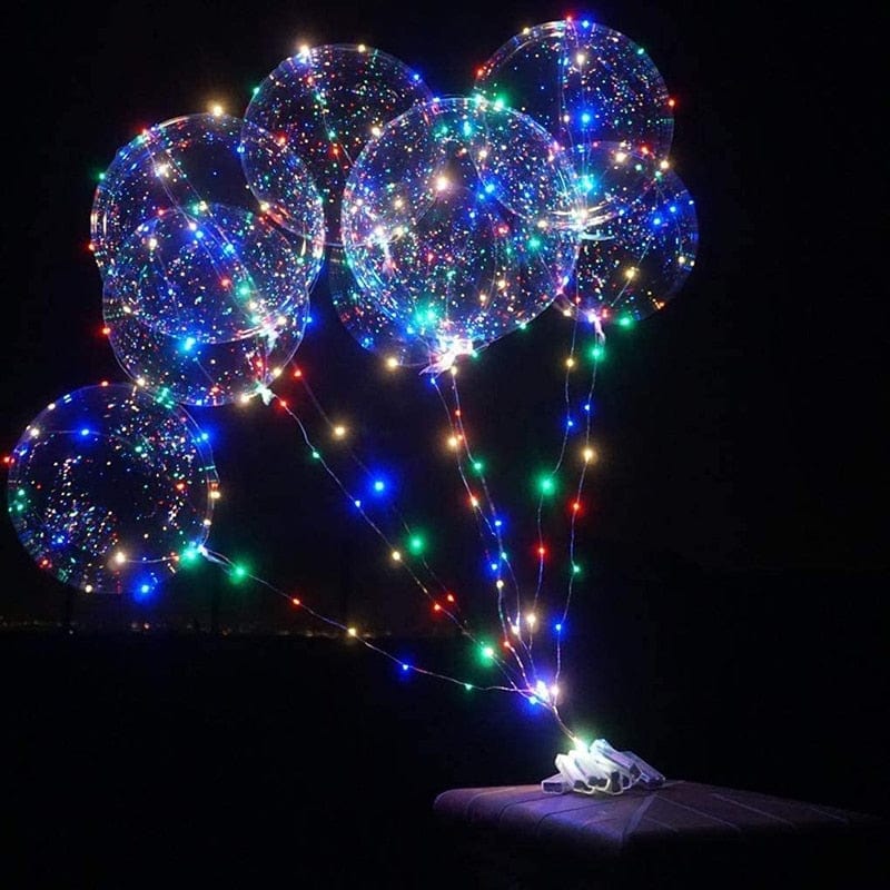 Återanvändbara LED-ljusballonger | Veska Färgglada LED-lampor