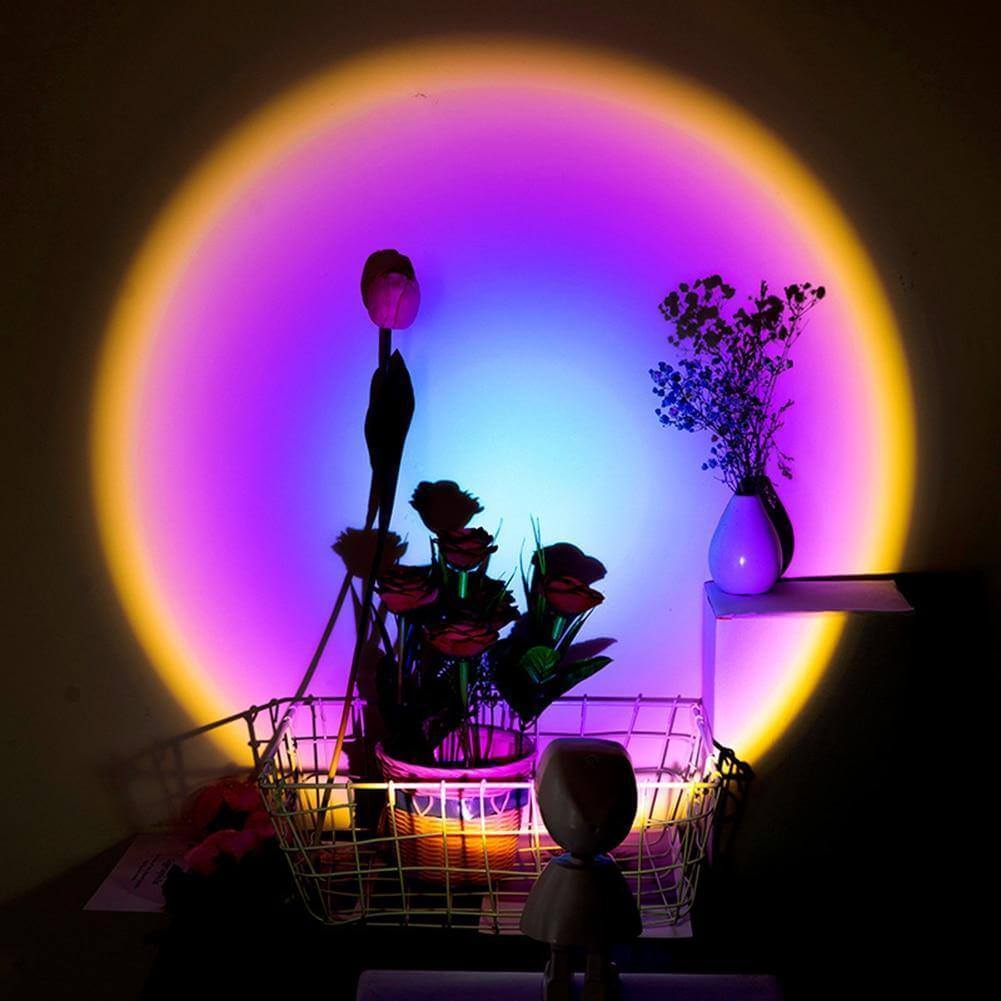 Atmosfärisk Solnedgång Robot Lampa LED | Veska