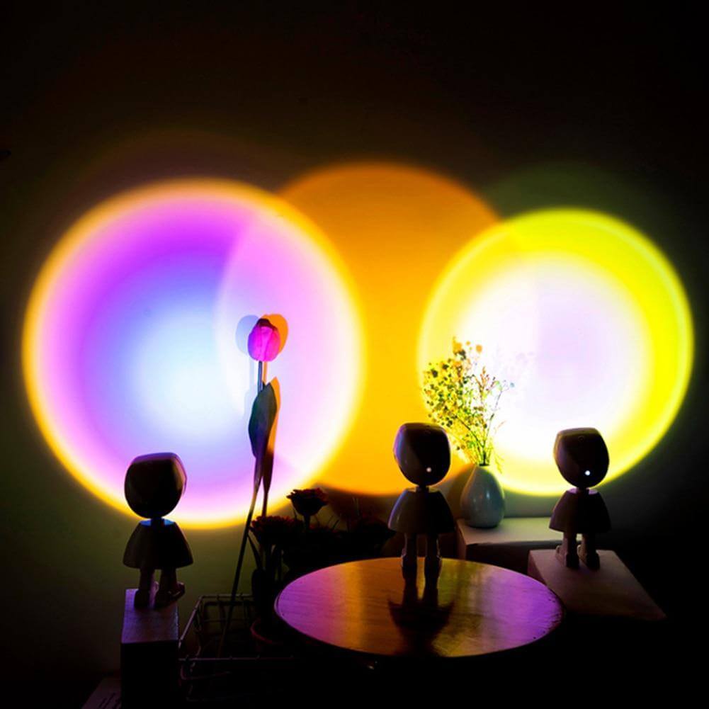 Atmosfärisk Solnedgång Robot Lampa LED | Veska