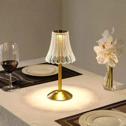 AuraGlow Bordslampa - Uppladdningsbar LED-lampa med dimmerfunktion | Veska Cristine