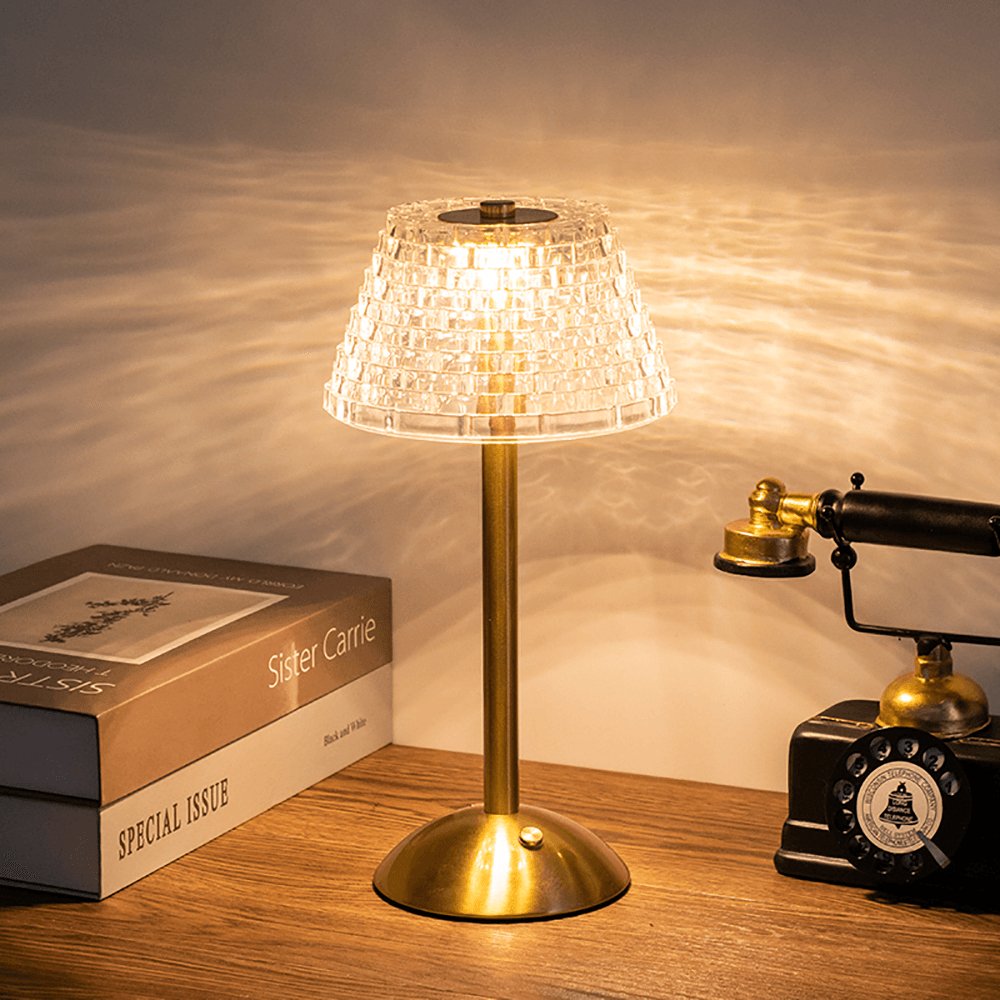 AuraGlow Bordslampa - Uppladdningsbar LED-lampa med dimmerfunktion | Veska