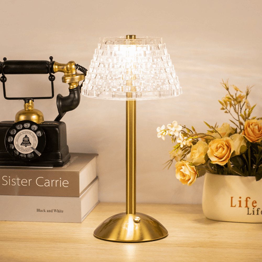 AuraGlow Bordslampa - Uppladdningsbar LED-lampa med dimmerfunktion | Veska