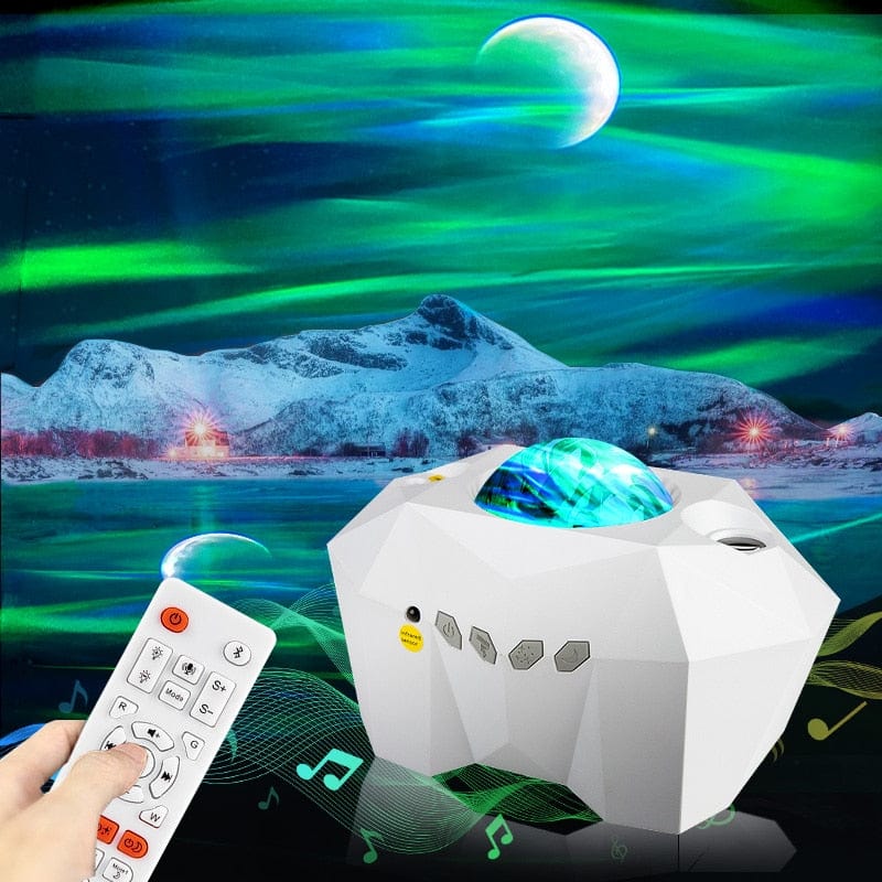 Aurora Borealis Nattlampa | Veska Vit