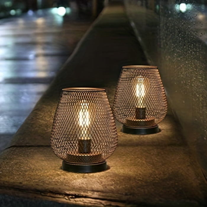 AuroraMesh Bordslampa Set – Industriell Stil med Varm Ambient Belysning | Veska