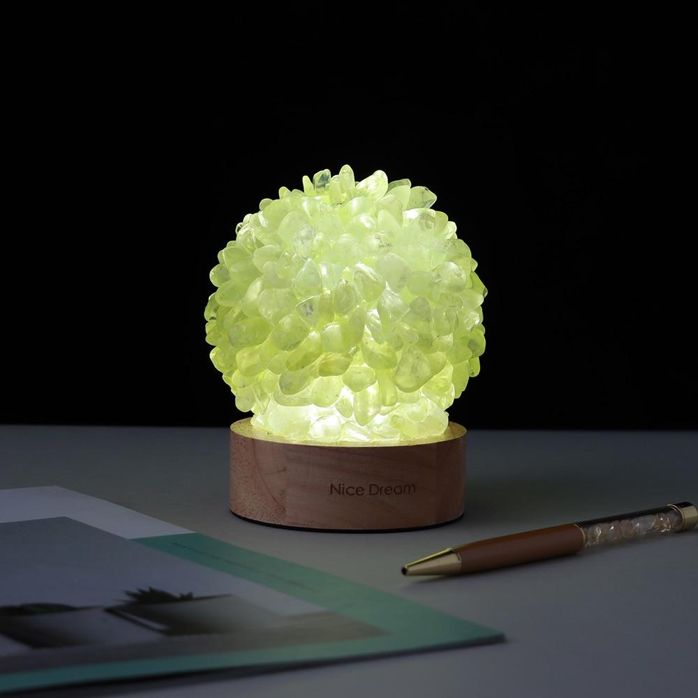 Aventurine Quartz Crystal Lamp | Veska Citrin