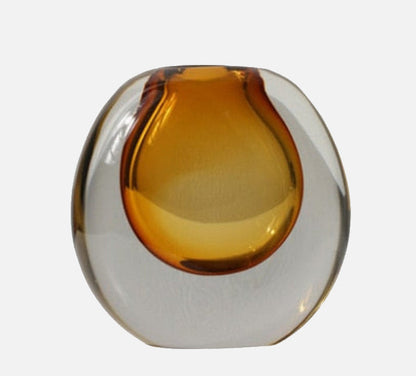 Babel lyxig vas gjord av Murano glas | Veska Liten Rauch Amber