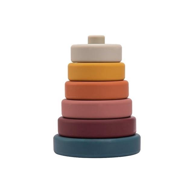 Baby Silikon Byggnads Stapel Smart Blockspel | Veska 2