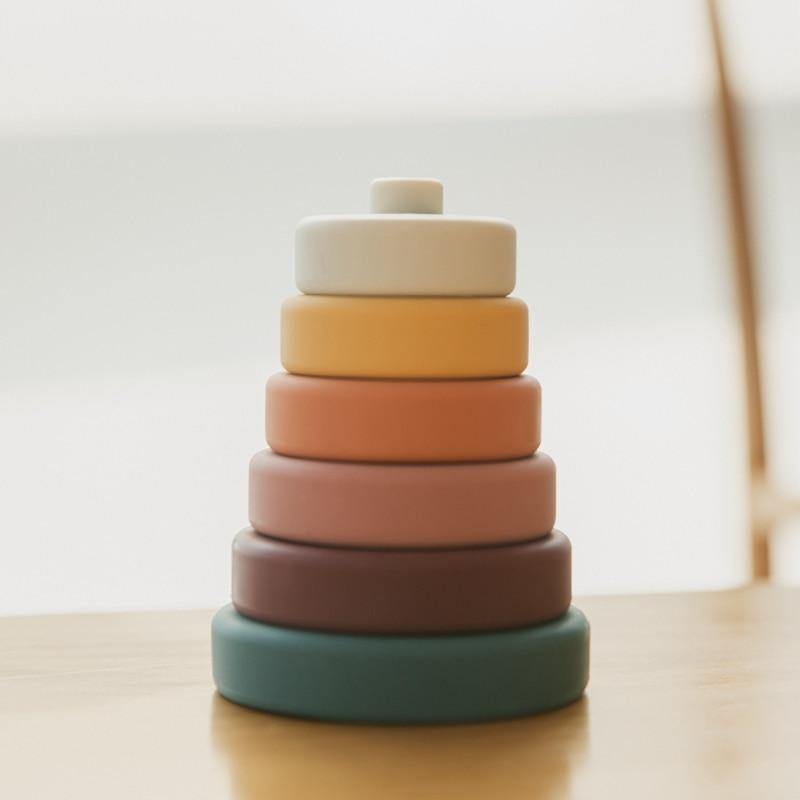 Baby Silikon Byggnads Stapel Smart Blockspel | Veska