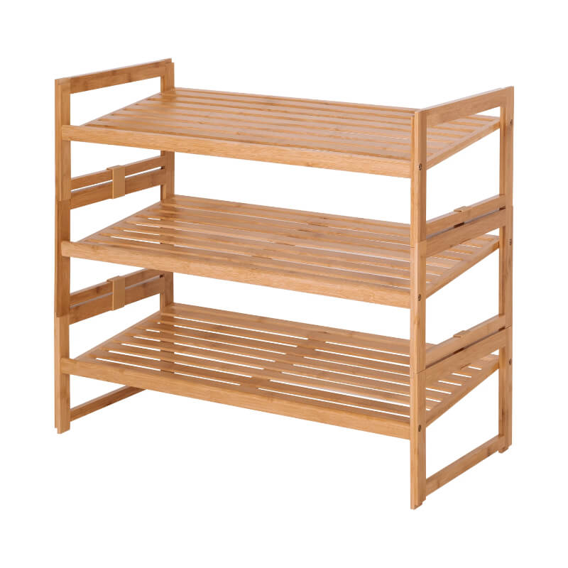Bamboo 3-lager sko rack | Veska