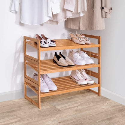 Bamboo 3-lager sko rack | Veska