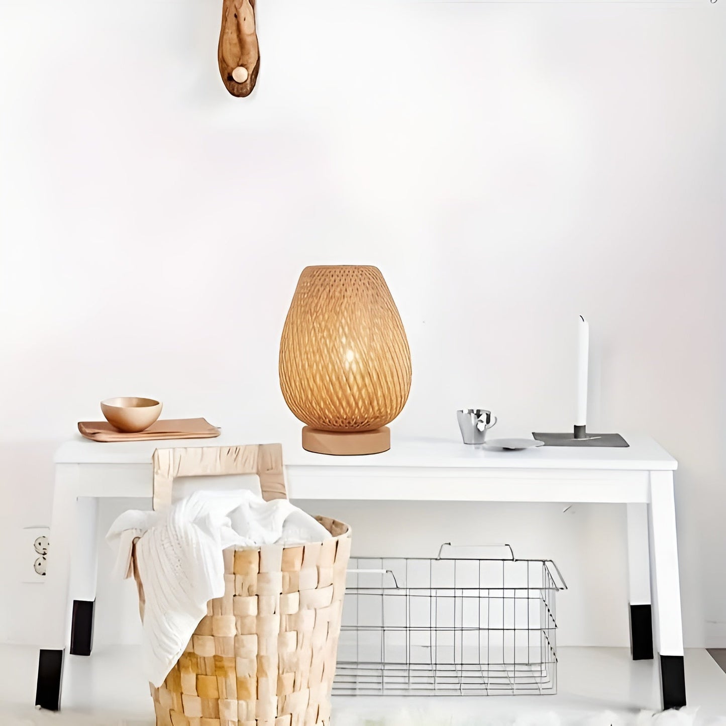 Bambu Bordslampa med USB Strömförsörjning – Hållbar och Energisparande Design | Veska
