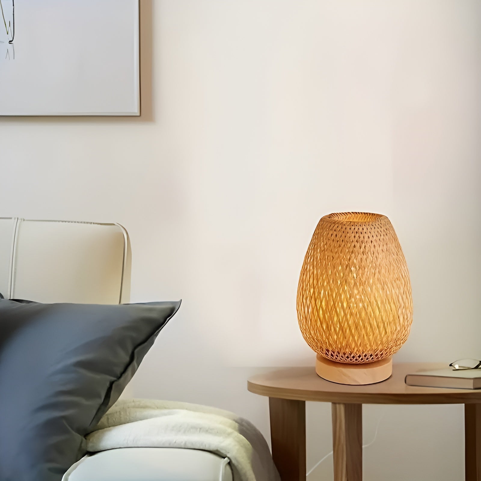 Bambu Bordslampa med USB Strömförsörjning – Hållbar och Energisparande Design | Veska