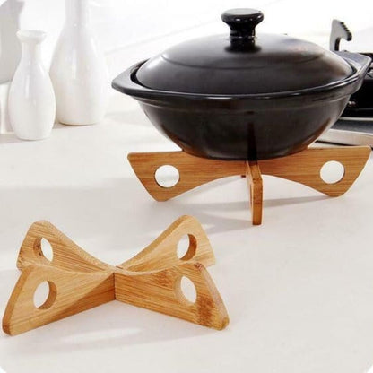 Bambu Kruk Ställ & Ångkokare Rack | Veska