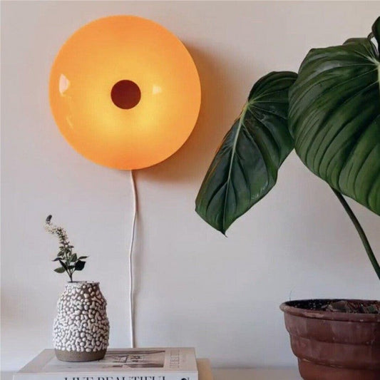 Bauhaus Donut VÄGG LAMPA & BORD LAMPA | Veska Orange Vägglampa