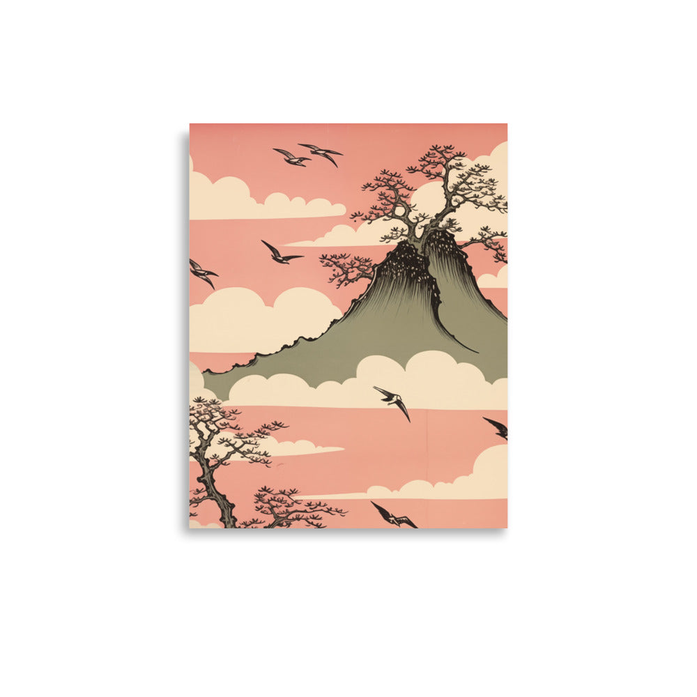 Berg i Östasien | Veska 11″×14″