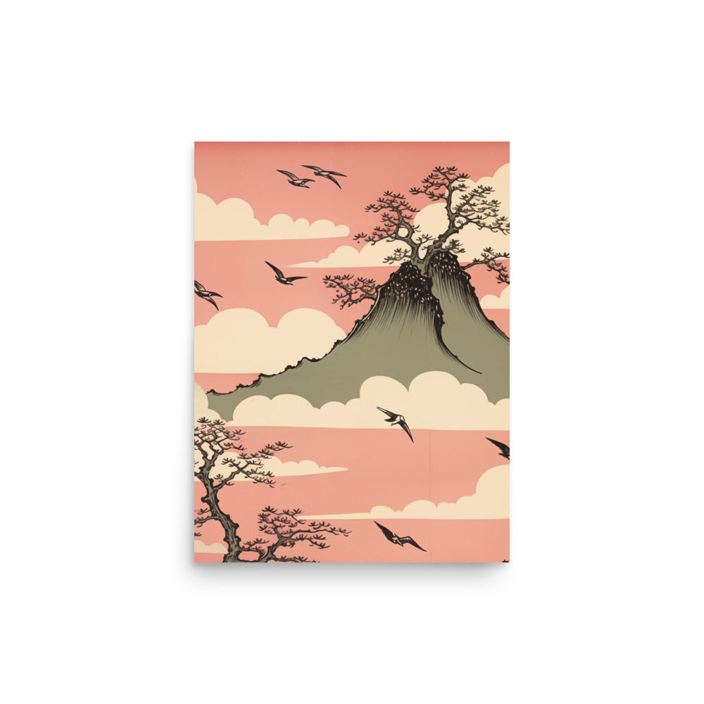 Berg i Östasien | Veska 12″×16″