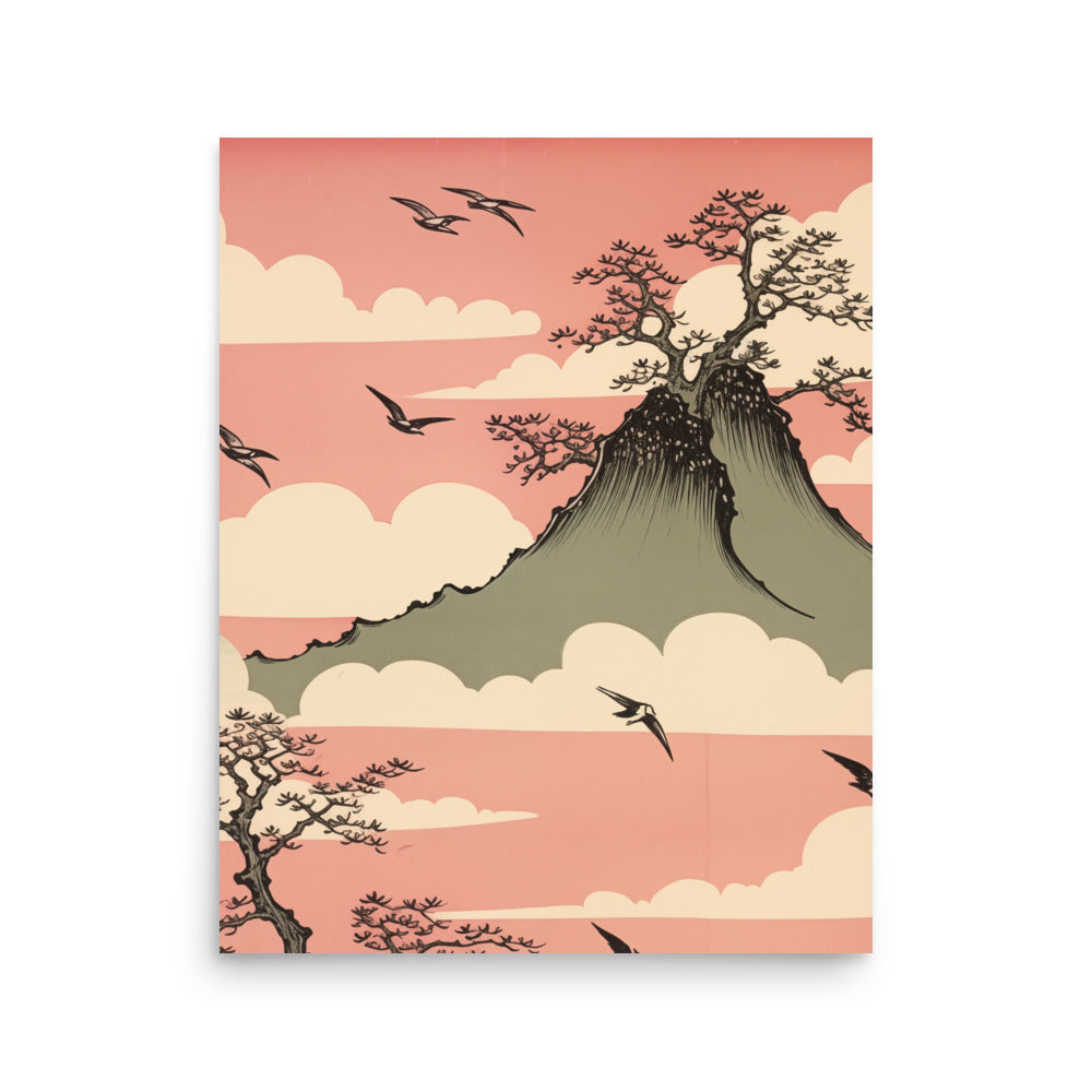 Berg i Östasien | Veska 16″×20″