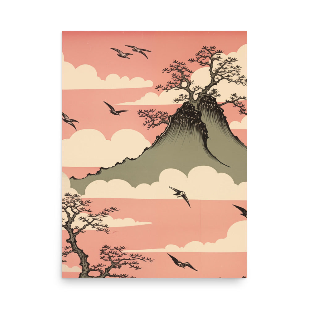 Berg i Östasien | Veska 18″×24″