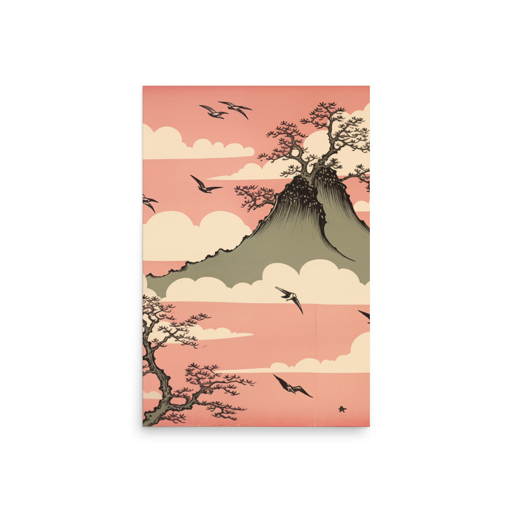 Berg i Östasien | Veska 20″×30″