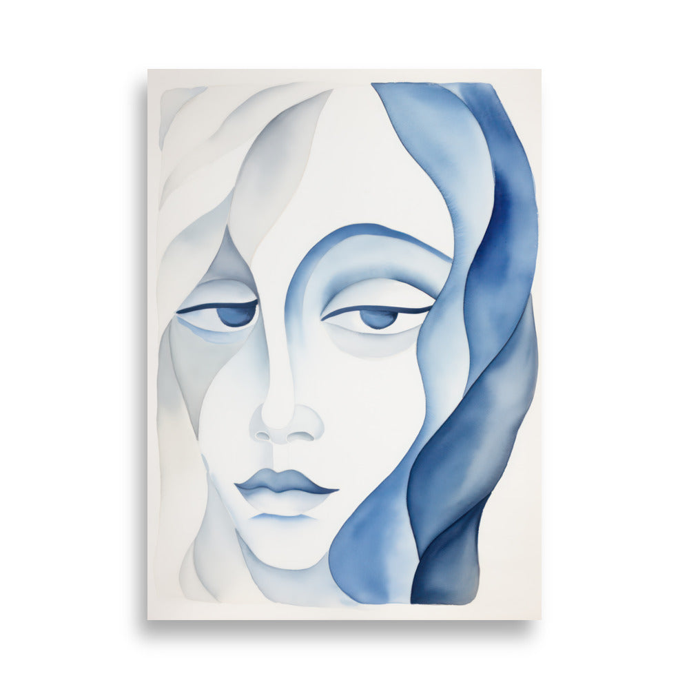 Blå Dam | Veska 50×70 cm