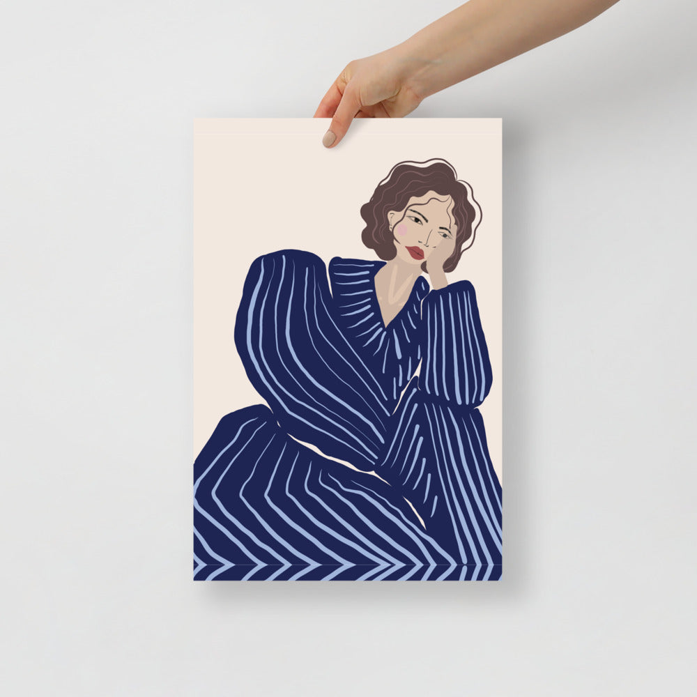 Blå Träningsoverall Vägkonst | Veska 12×18