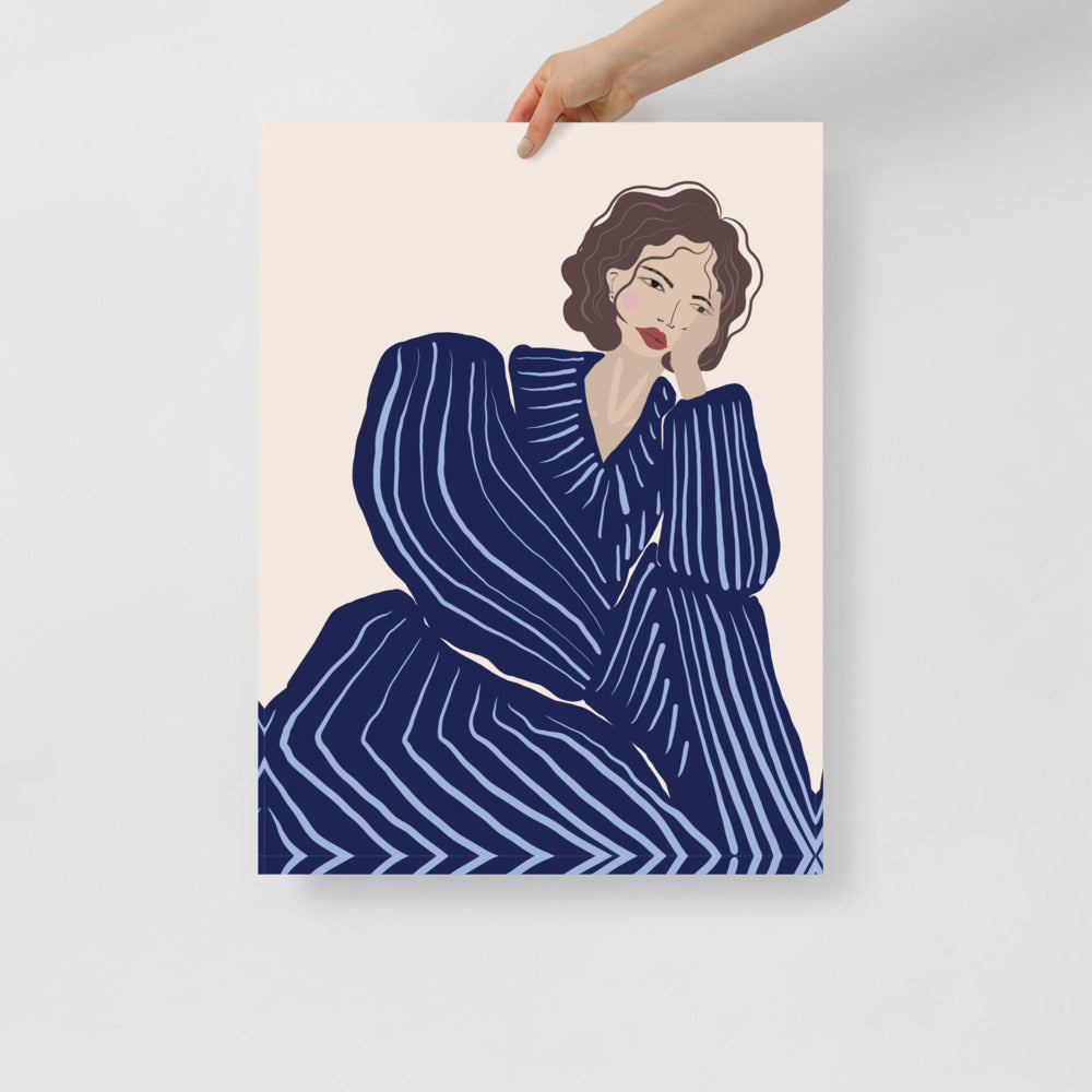 Blå Träningsoverall Vägkonst | Veska 18×24