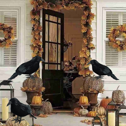 Black Crow Halloween Hem Dekor | Veska