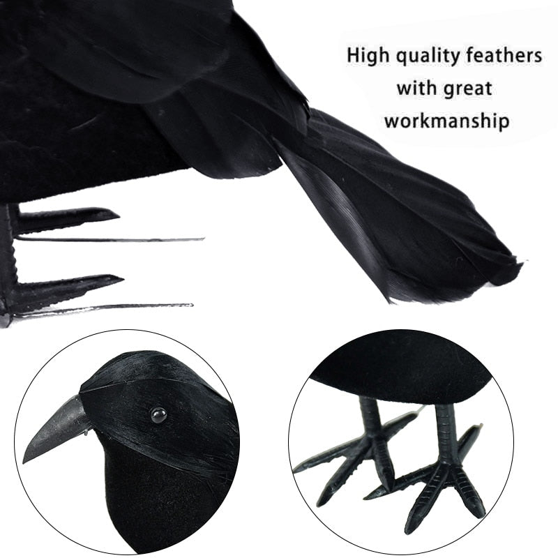 Black Crow Halloween Hem Dekor | Veska