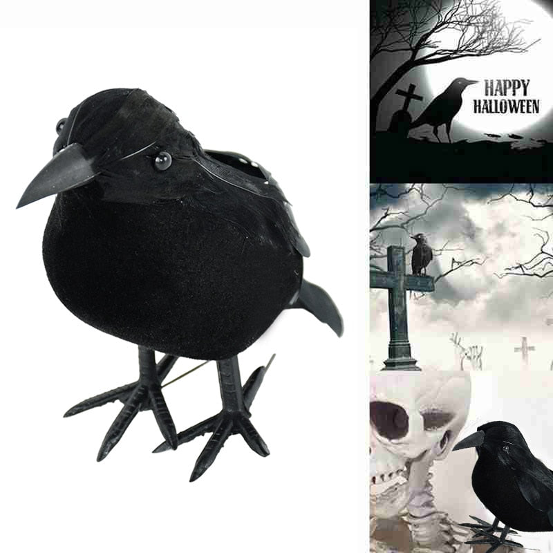 Black Crow Halloween Hem Dekor | Veska
