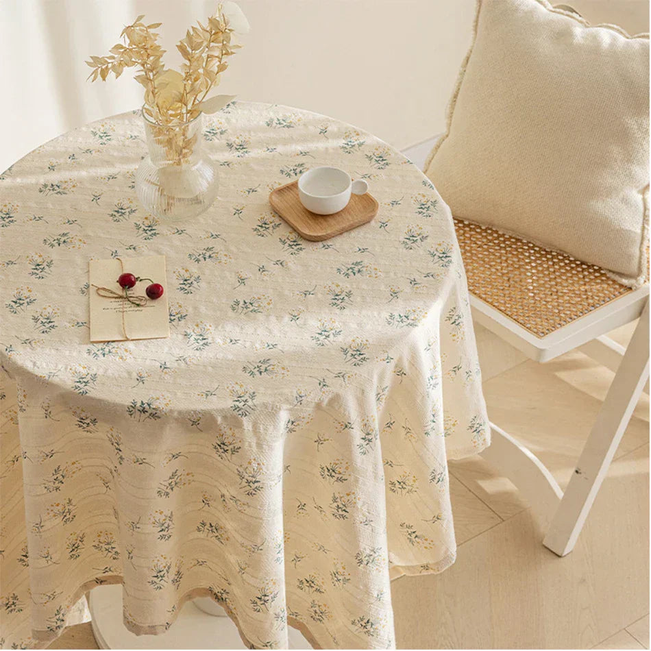Blommig duk | Veska Blümchen-Beige