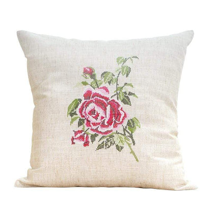 Blommigt Broderad Kuddeöverdrag | Veska D