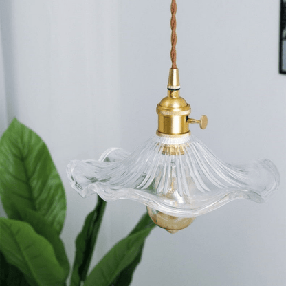 Blommor Glas Hänglampa | Veska