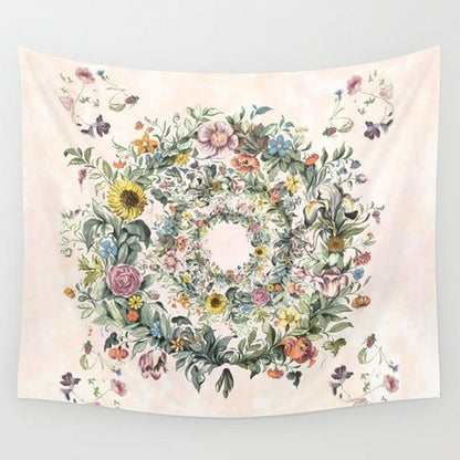 Blommor Krans Tapestry | Veska