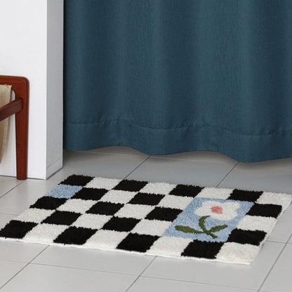 Blomster Gitter Tofsade Badmattor | Veska