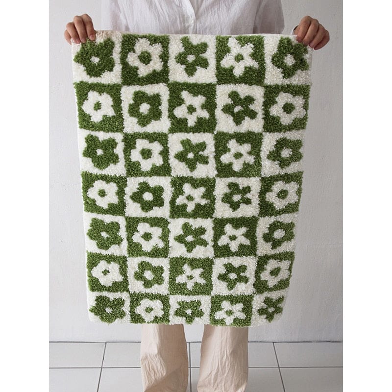 Blomster Gitter Tofsade Badmattor | Veska