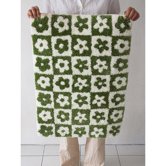 Blomster Gitter Tofsade Badmattor | Veska
