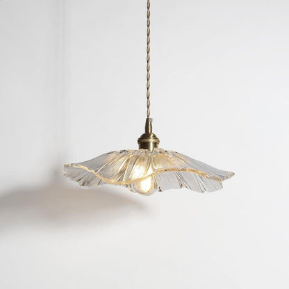Blomsterblad Färgat Glas Hängande Lampa | Veska Klar