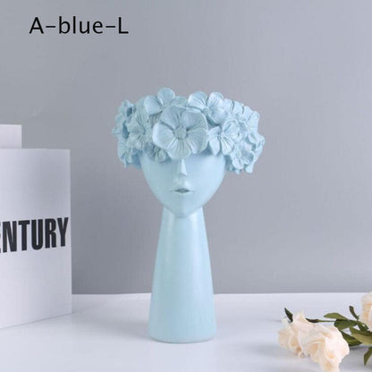 Blomsterhuvudvas | Veska A-Blue-L