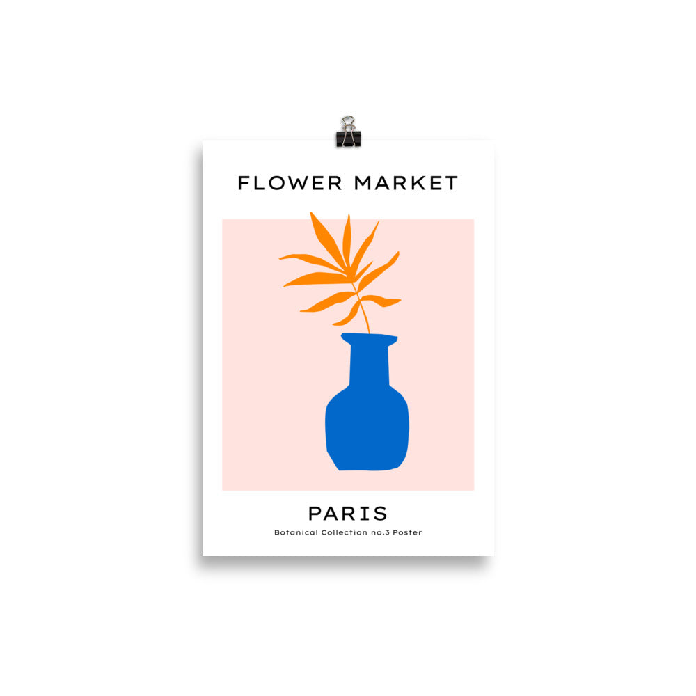 Blomstermarknad - Paris - Palm i den blå vasen | Veska