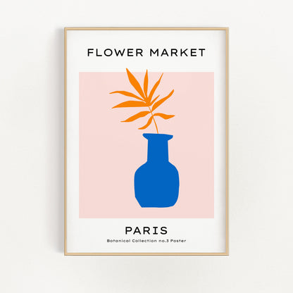 Blomstermarknad - Paris - Palm i den blå vasen | Veska 21×30 cm