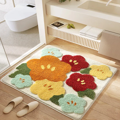 Blomsterträdgård Badmatta | Veska Färggård